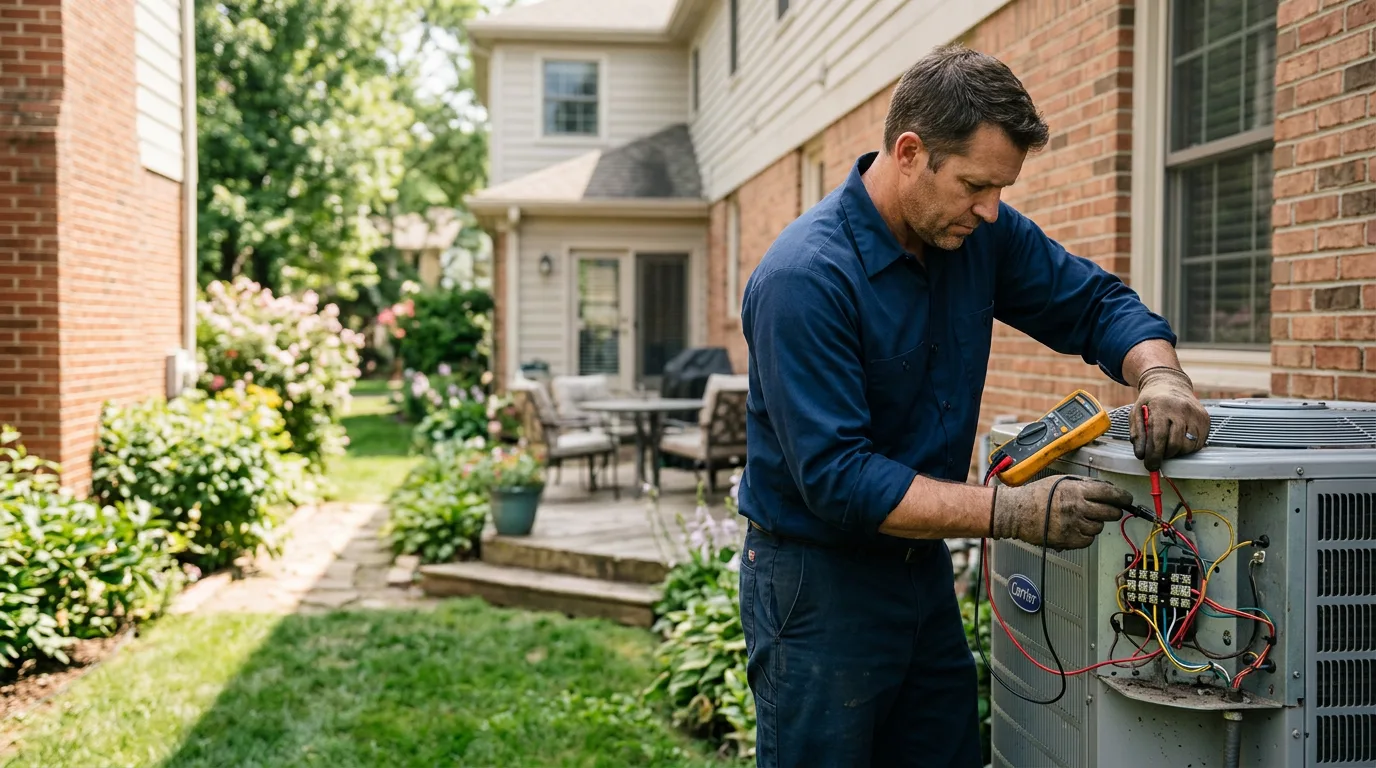 HVAC technician working near Columbus, NE